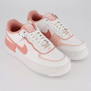 NEW!! Nike Air force 1 Shadow White & Coral Pink